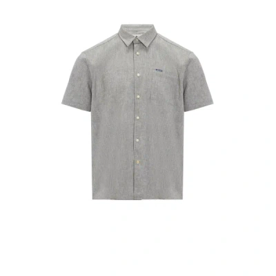Barbour Linen And Cotton Shirt In Blue