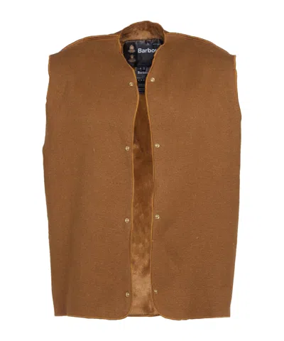 Barbour Liner V-neck Waistcoat In Brown