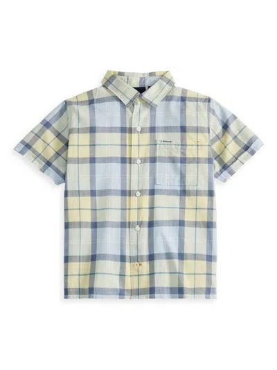 Barbour Little Boy's & Boy's Gordon Short-sleeve Shirt In Sandsend Tartan