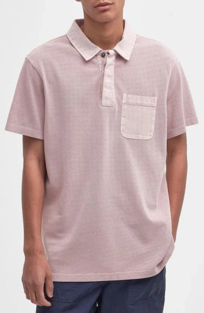 Barbour Liverton Polo In Pink Quartz