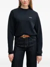 Barbour Logo Crew-neck Sweatshirt In Black