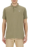 BARBOUR BARBOUR LOGO EMBROIDERED BUTTONED POLO SHIRT