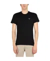 Barbour Sports Logo-embroidered Cotton-jersey T-shirt In Black