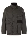 Barbour Logo-embroidered Jacket In Multi