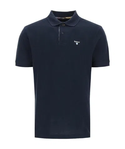 Barbour Logoed Polo Shirt In Black
