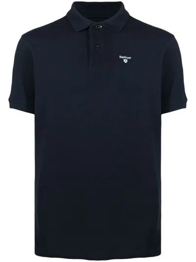 Barbour Navy Blue Logo Polos