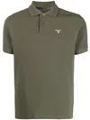 Barbour Embroidered Logo Polo Sports In Green