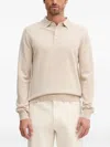 Barbour Logo-embroidered Polo Shirt In Neutral
