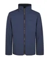 Barbour Logo Embroidered Reversible Fleece Jacket In Blue