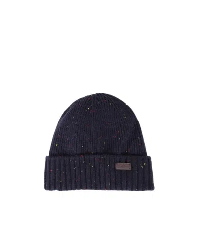 Barbour Logo Knitted Hat In Black