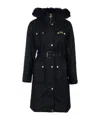 Barbour Logo Long-sleeved Coat In Black