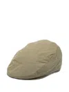 Barbour Logo-patch Flat Cap In Green