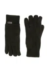 Barbour Logo-patch Gloves In Green