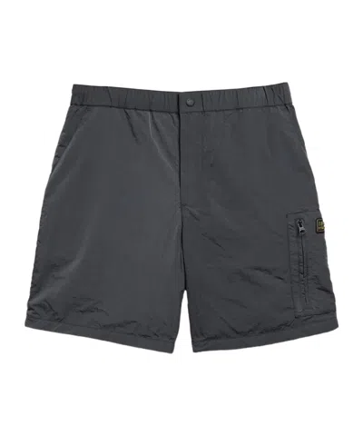 Barbour Logo Patch Shorts In Animal Print