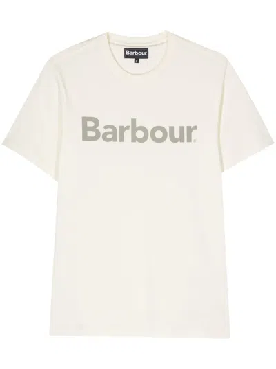 Barbour Logo-print Cotton T-shirt In 中性色
