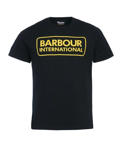 Barbour Logo-print Cotton T-shirt In Black