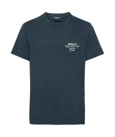 BARBOUR LOGO-PRINT COTTON T-SHIRT