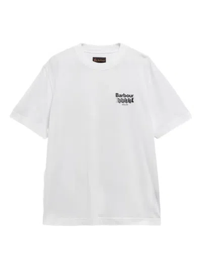Barbour Logo-print T-shirt In White