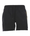 Barbour Logo Printed Drawstring Swim Shorts In Black
