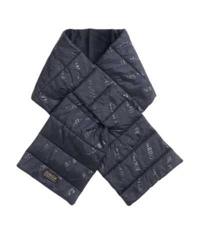 Barbour Logo Scarf In Black