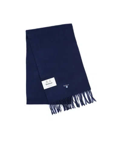 Barbour Logo Scarf In Blue