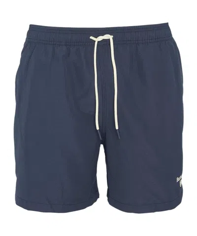 Barbour Logo Swim Shorts In Blue