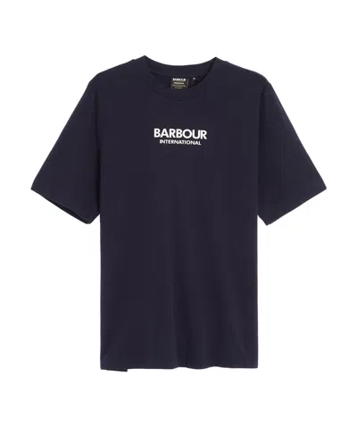 Barbour Logo T-shirt In Black