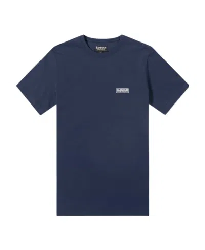 Barbour Logo T-shirt In Blue