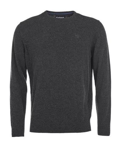 Barbour Logo Wool Embroidered Sweater In Black