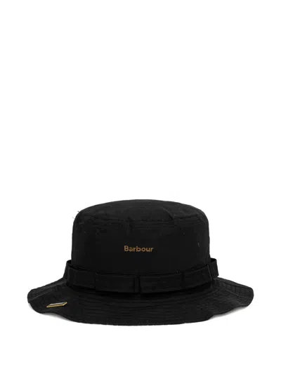 Barbour Logo-detail Bucket Hat In Black