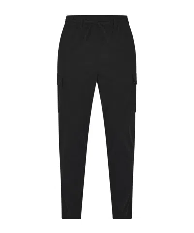Barbour Logo-detail Cargo Pants In Black