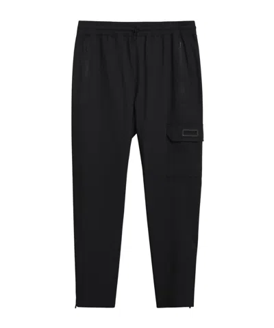 Barbour Logo-detail Cargo Pants In Black
