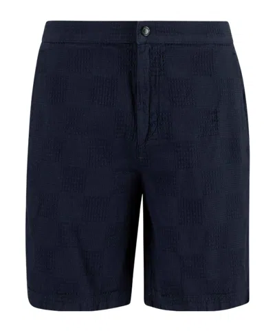 Barbour Logo-detail Shorts In Blue