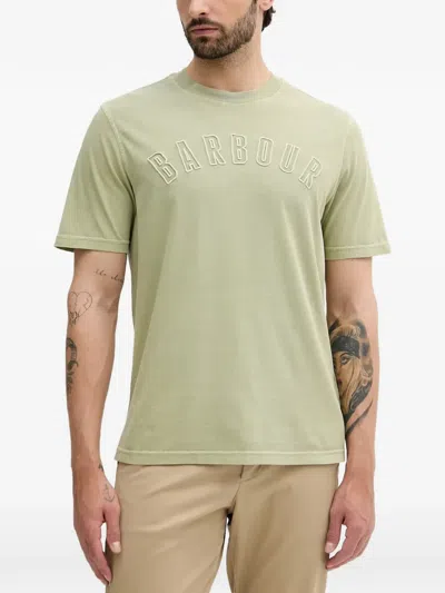 Barbour Logo-detail T-shirt In Green