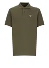 Barbour Embroidered Logo Polo Sports In Green