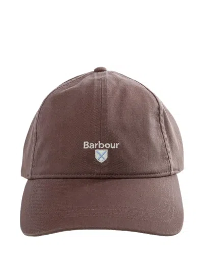 Barbour Logo-embroidered Baseball Cap In Red