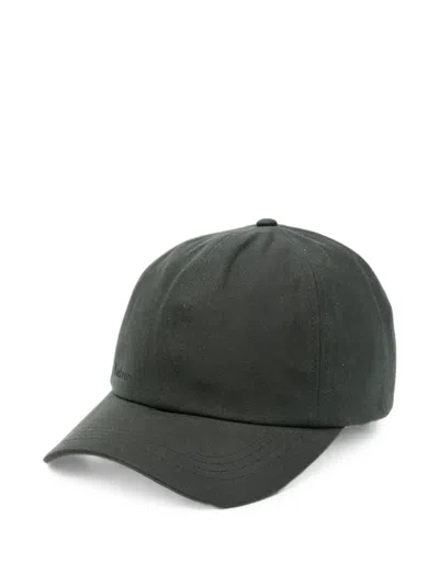 Barbour Logo-embroidered Baseball Cap In Green