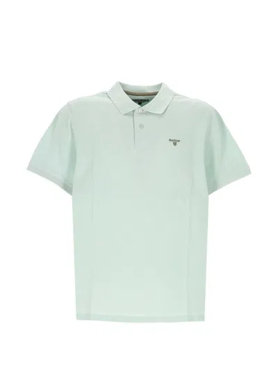 Barbour Logo-embroidered Polo Shirt In Blue