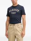 Barbour Logo-embroidered T-shirt In Blue