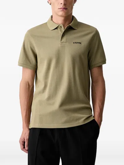 Barbour Logo-patch Polo Shirt In Blue