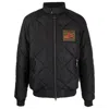 Barbour Merchant Quilted Bomber Jacket In Black