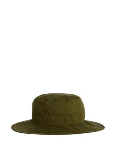 Barbour Logo-patch Wide-brim Hat In Orange