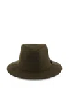 Barbour Logo-plaque Fedora Hat In White