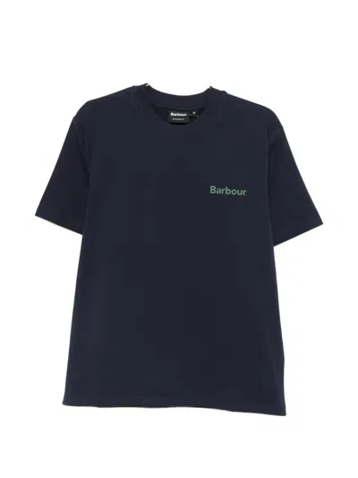 Barbour Logo-print T-shirt In Blue