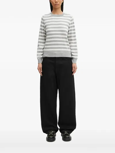 Barbour Lois Striped Sweater In Gray