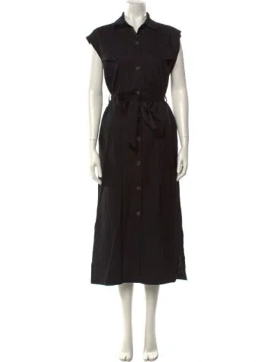 Pre-owned Barbour Long Dress In Black