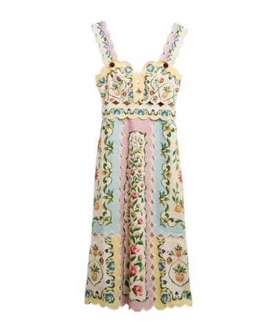 Barbour Long Dress In Multi