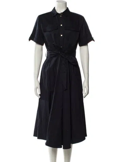 Pre-owned Barbour Long Dress W/ Tags In Blue