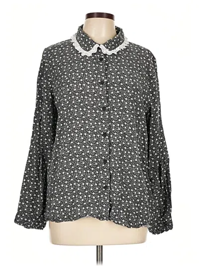 Pre-owned Barbour Long Sleeve Blouse In Black