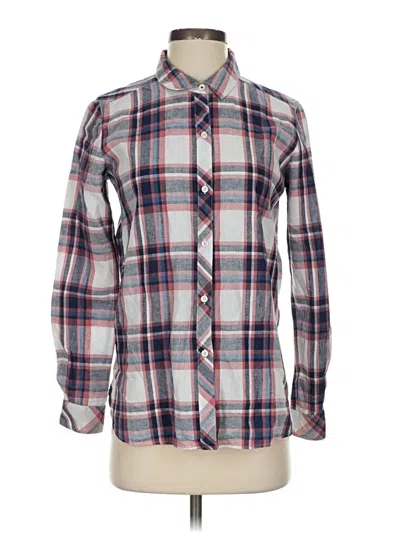 Pre-owned Barbour Long Sleeve Button Down Shirt In Silver